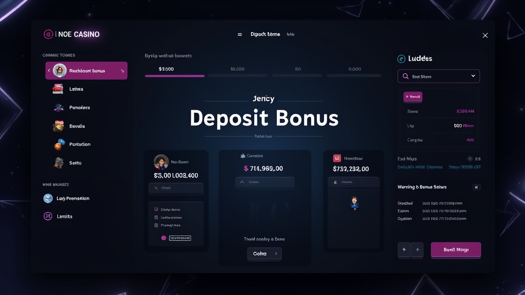 No-Deposit-Bonus mit Limits, Frist und Auszahlungsgrenze in einer Casino-Oberfläche