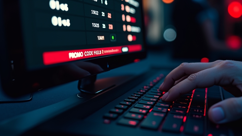 Eingabefeld für einen Promo Code mit typischen Fehlerhinweisen in einer Casino-Ansicht